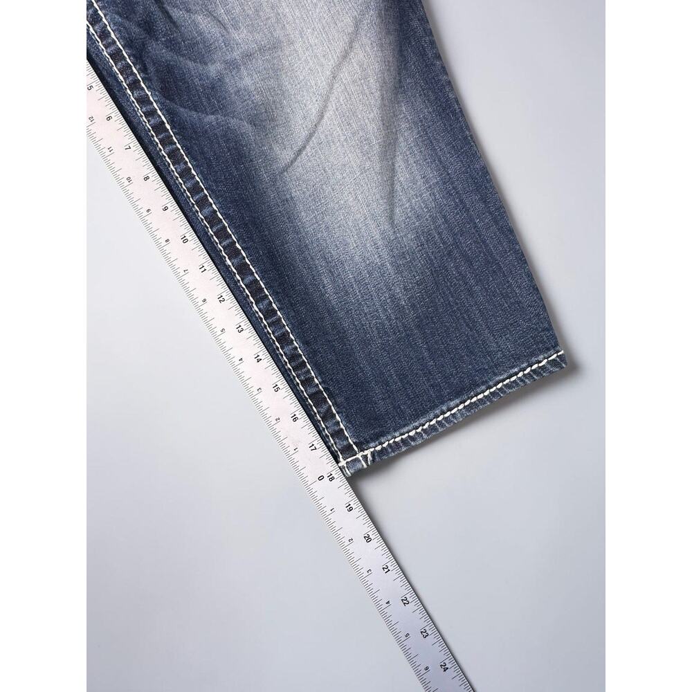 Vigoss Dublin Capri Jeans Womens Size 18 NWT Distressed Blue Denim - Picture 4 of 8